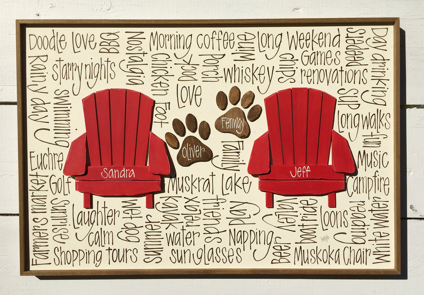 Chair Duo & Paw Prints