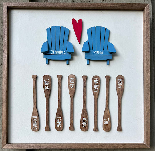 Mini Chairs & Wooden Paddles