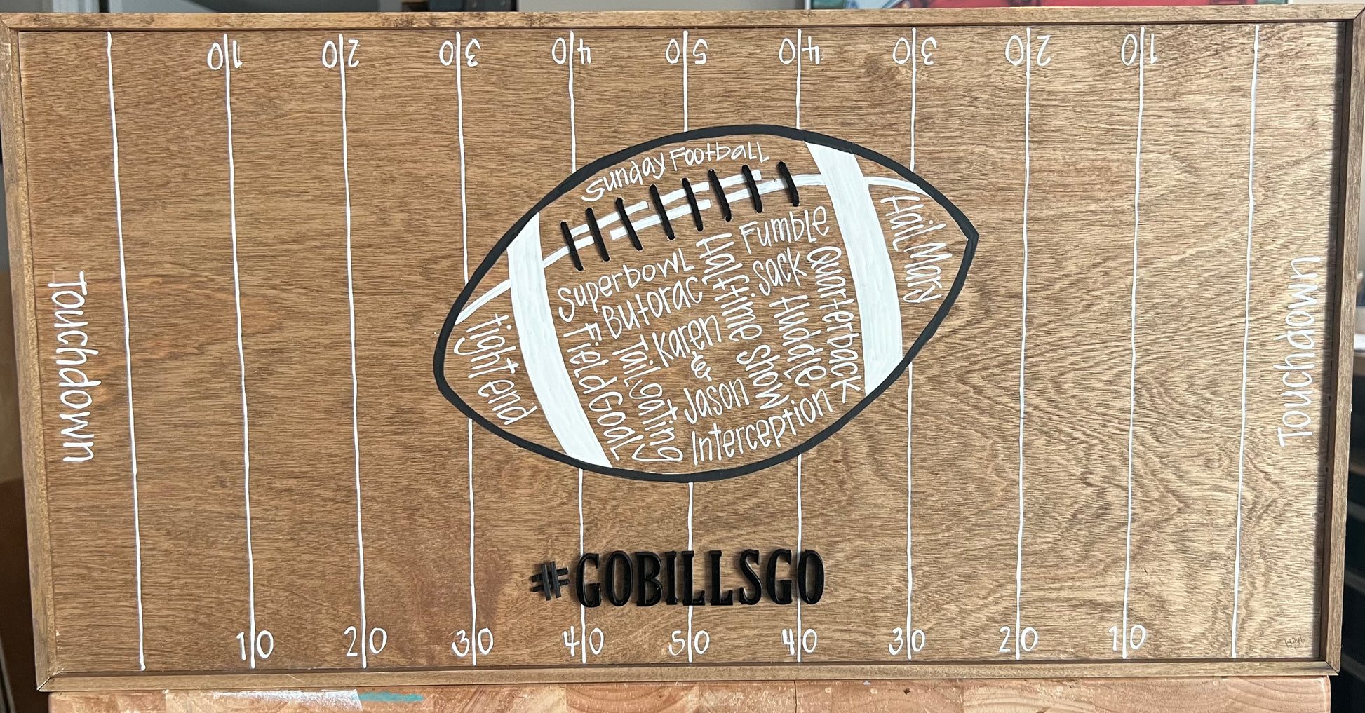 Touchdown Football Fan 12x24