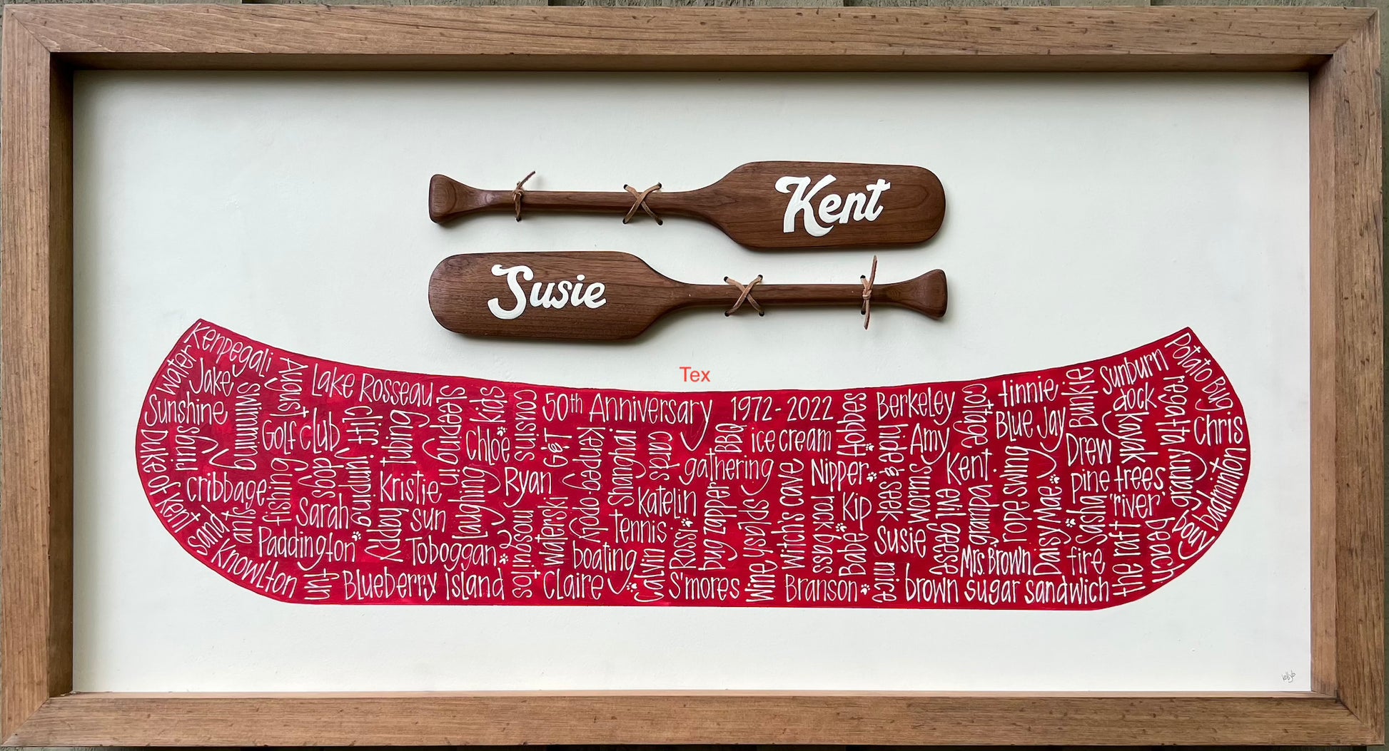 25"x40" with Chunky Rustic Pine Frame