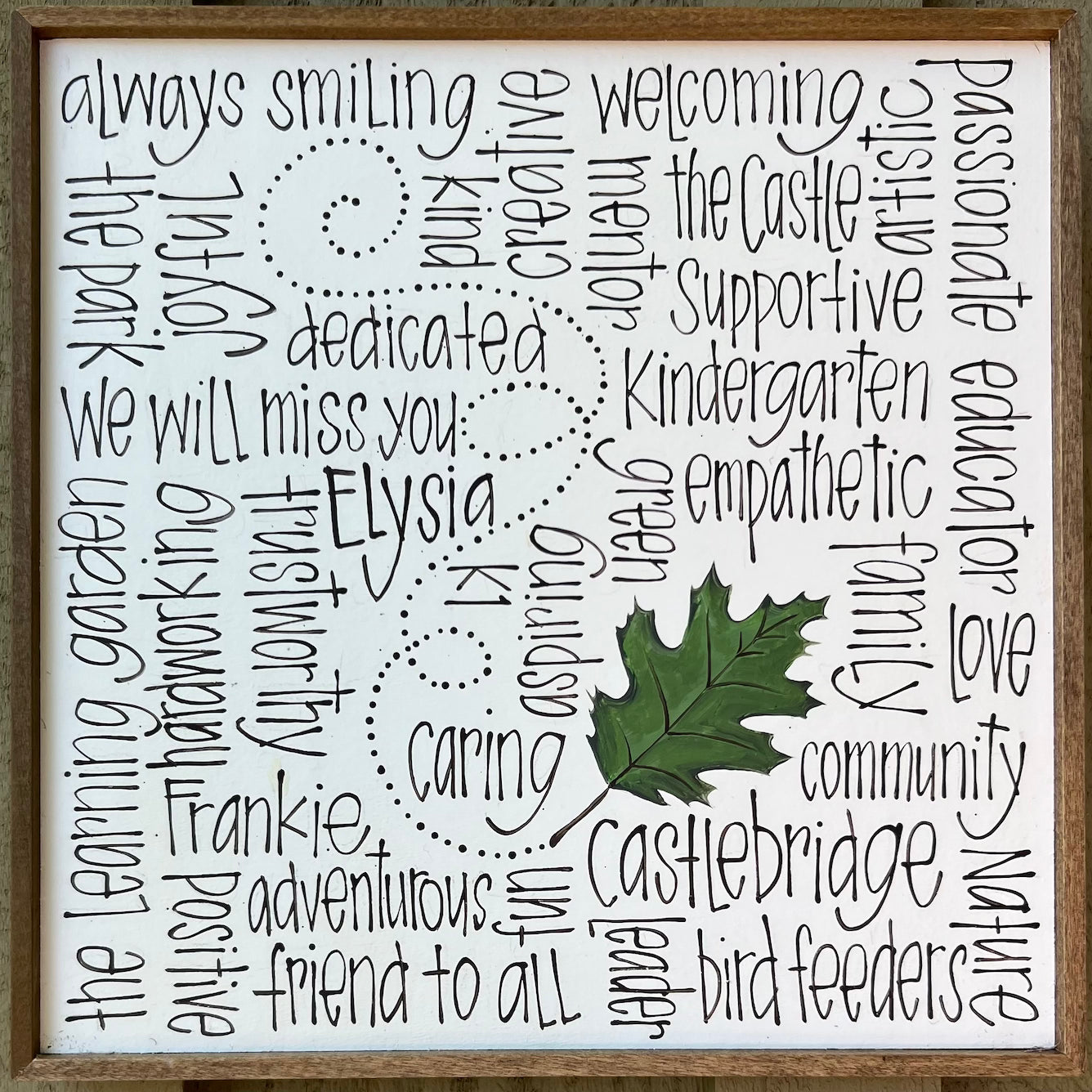 Mini Sweet Falling Leaf 12x12