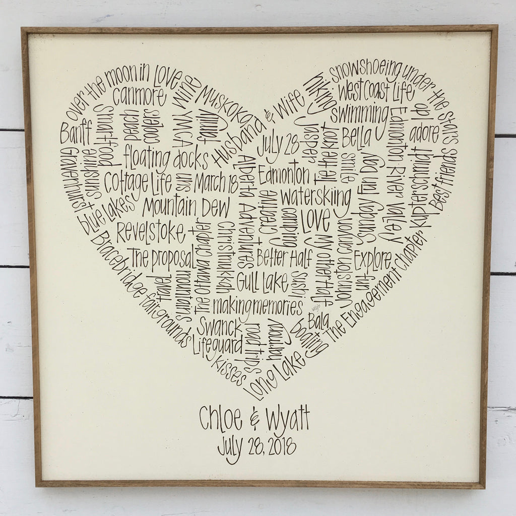 Couple's Heart 24x24