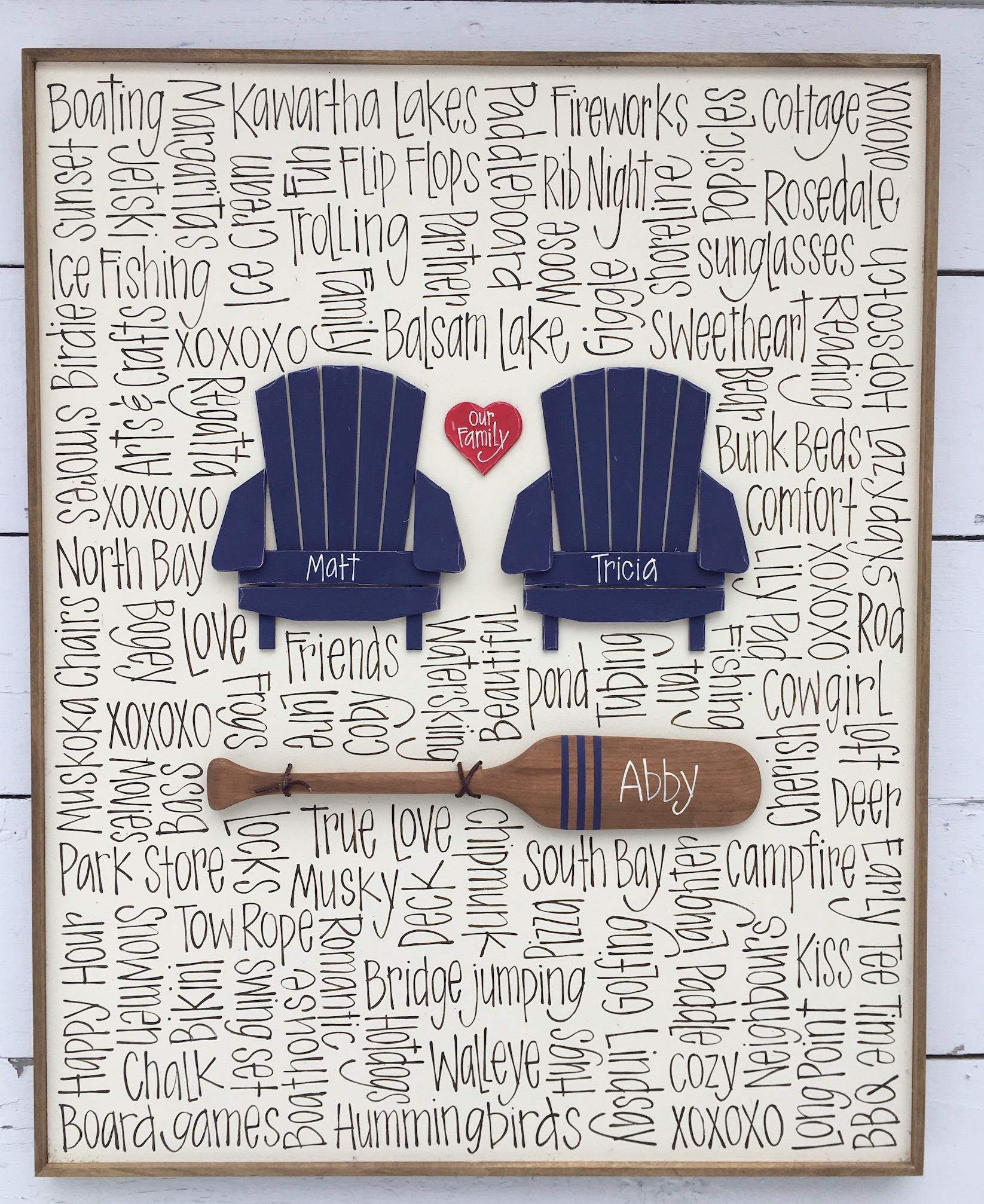 2 Chairs 1 Paddle 24x30