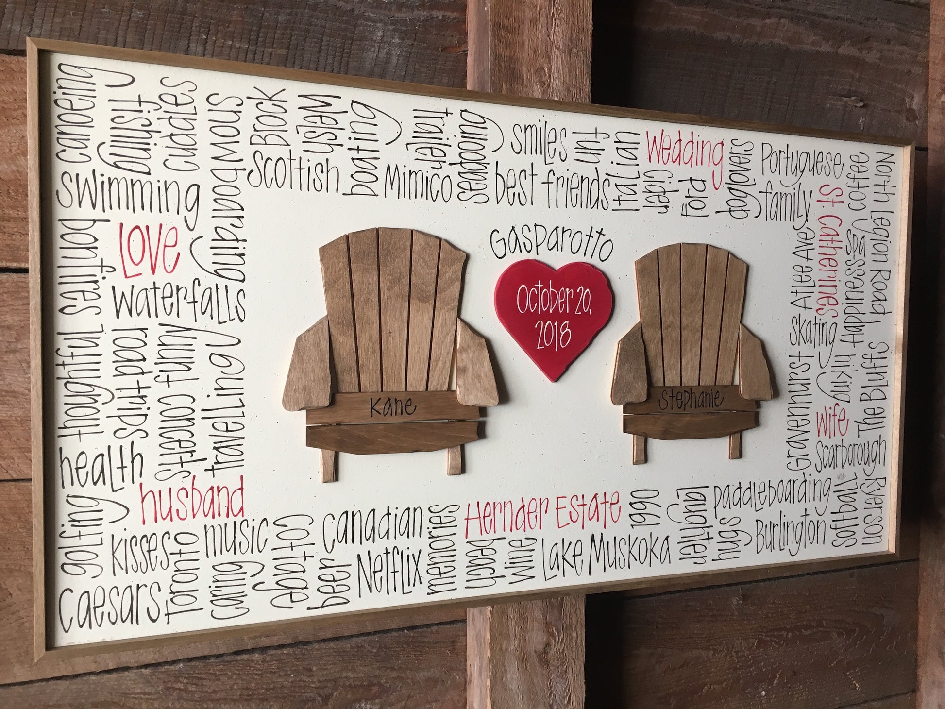 2 Chairs & More (heart/flag/campfire) 16"x30"