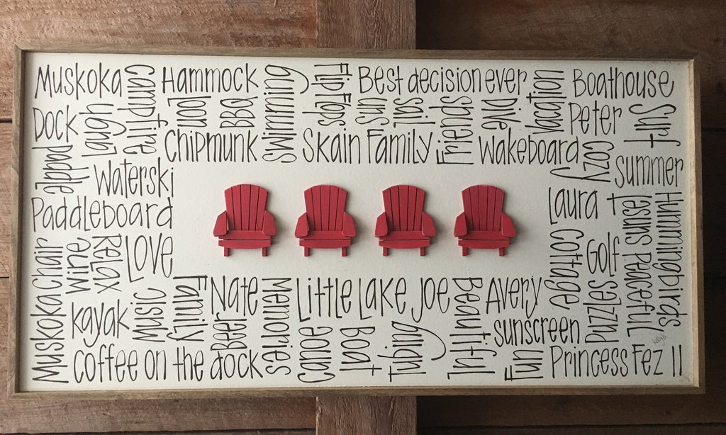 Sweet Muskoka Chair Row 12x24