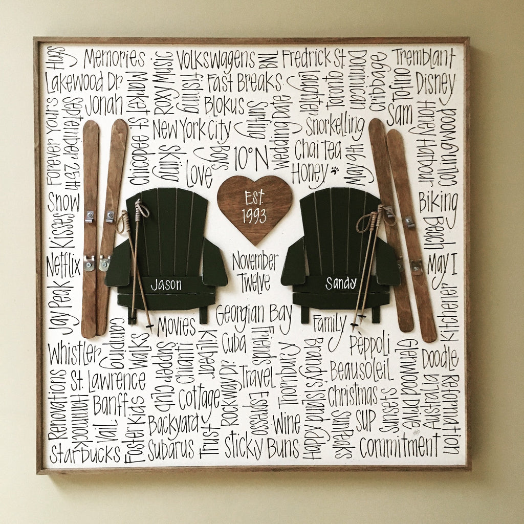 Sea to Ski - Flag Chairs 24x24