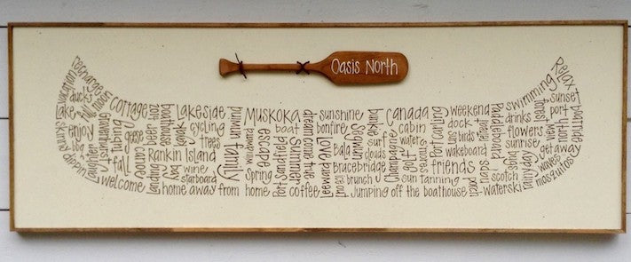 Biggest Word Canoe 16x48