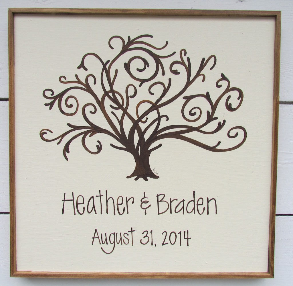 Sweet Guest Book Tree 16x16