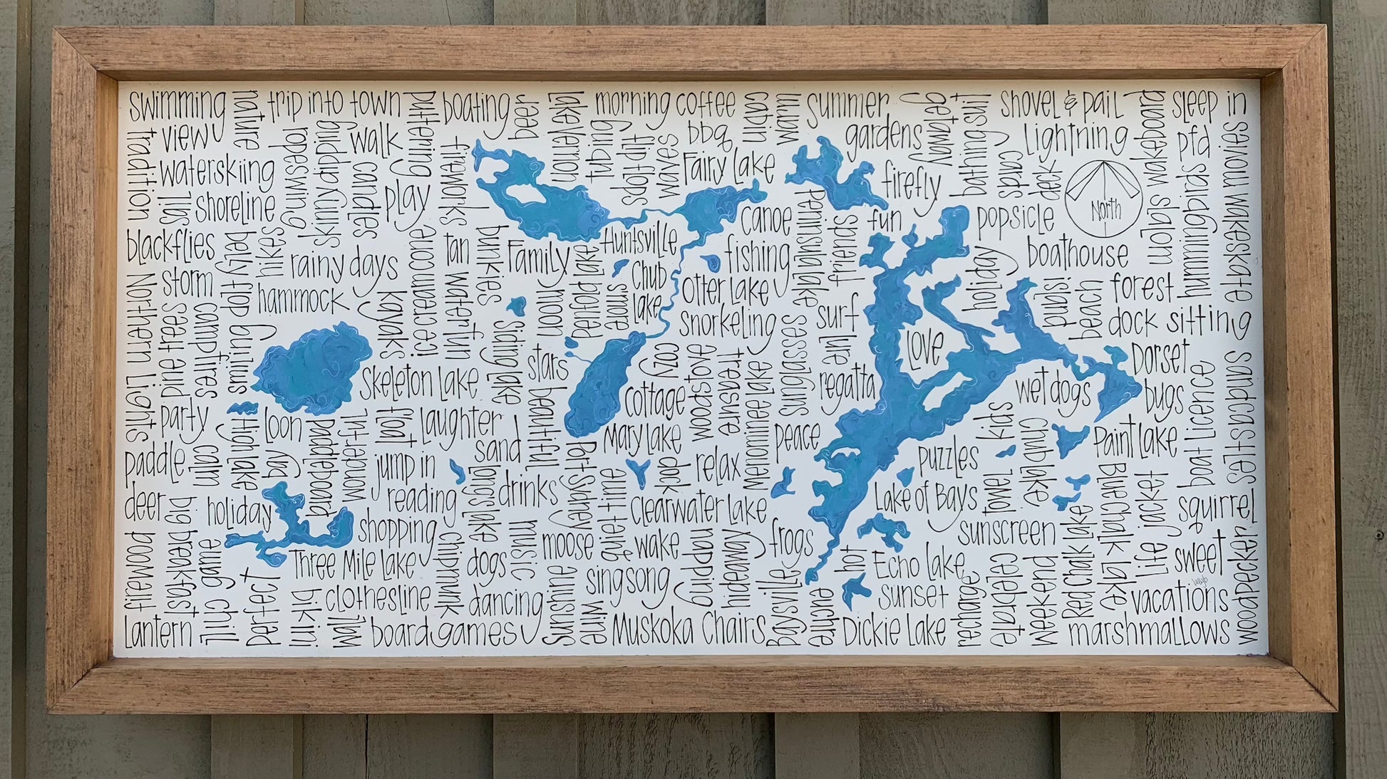 25"x40" with Chunky Rustic Pine Frame