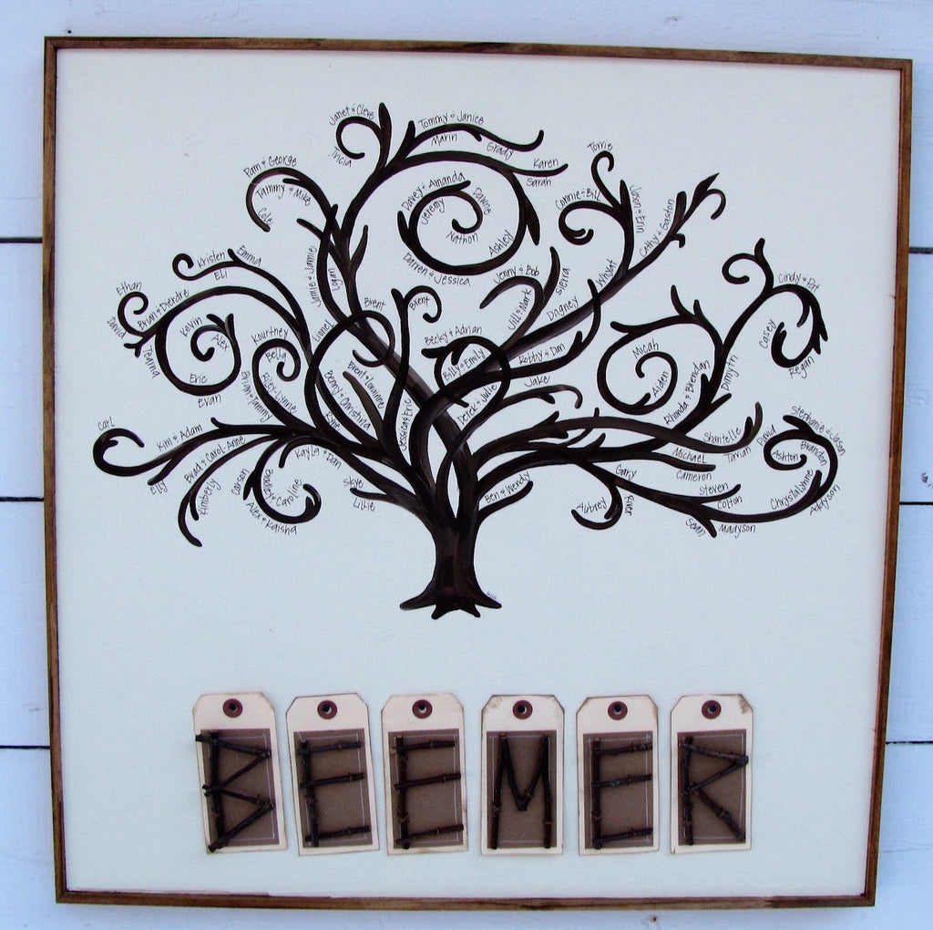 Big Guest Book Family Tree 24x24