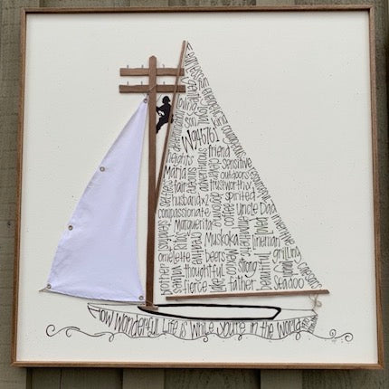 Big Sailing Away 24x24