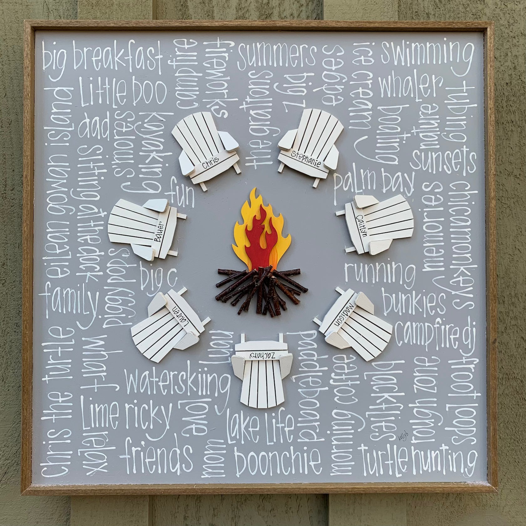 Little Circle Campfire 16x16