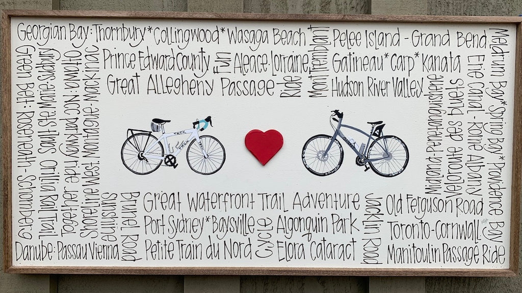 Biking Together 12x24