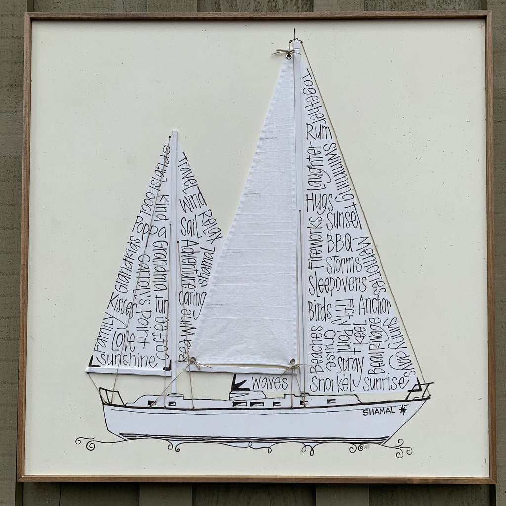 Big Sailing Away 24x24