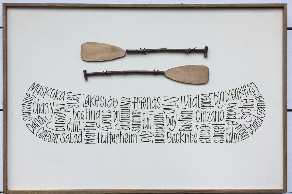 Sweet Word Canoe 16x24