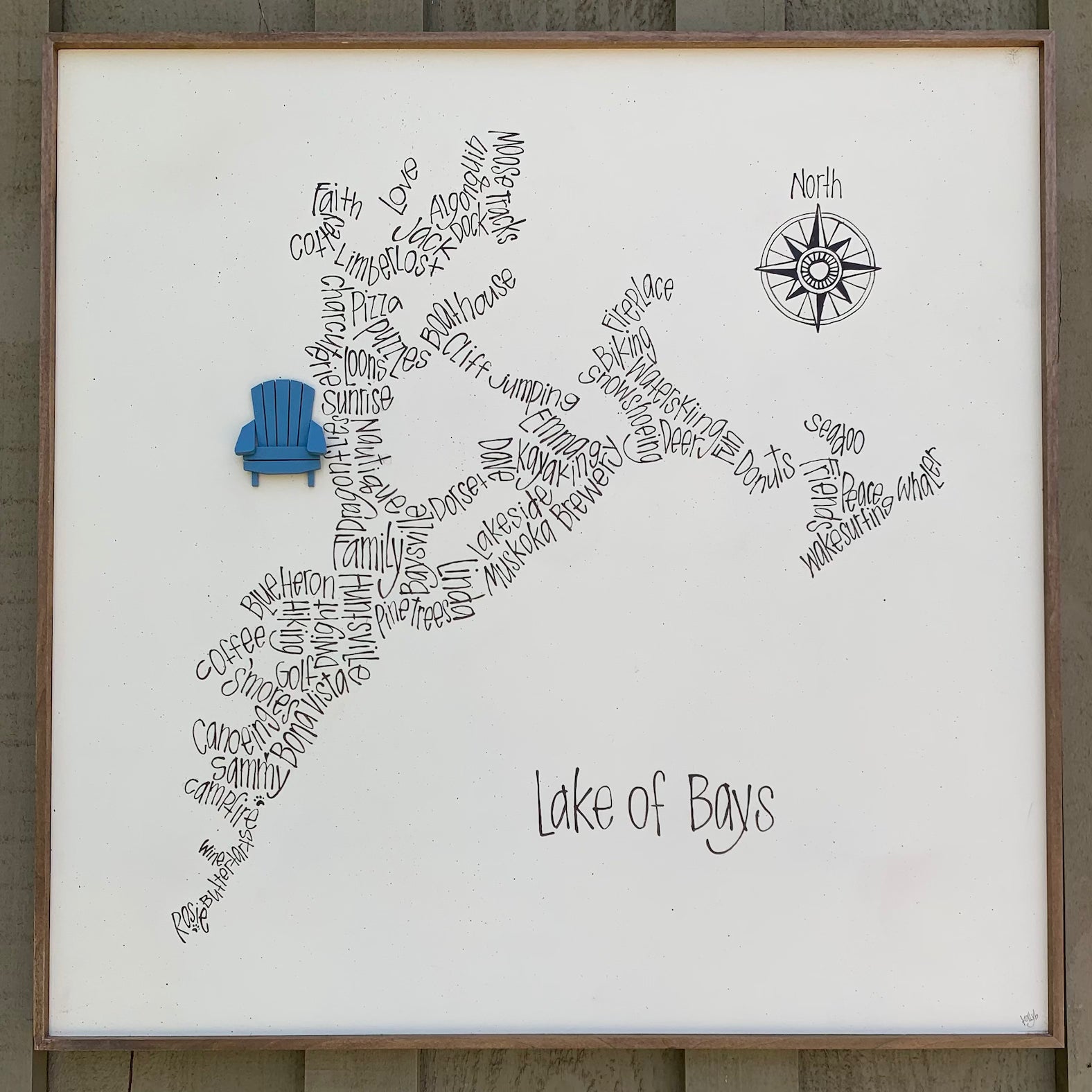 On Laketime - Big Word Map 24x24