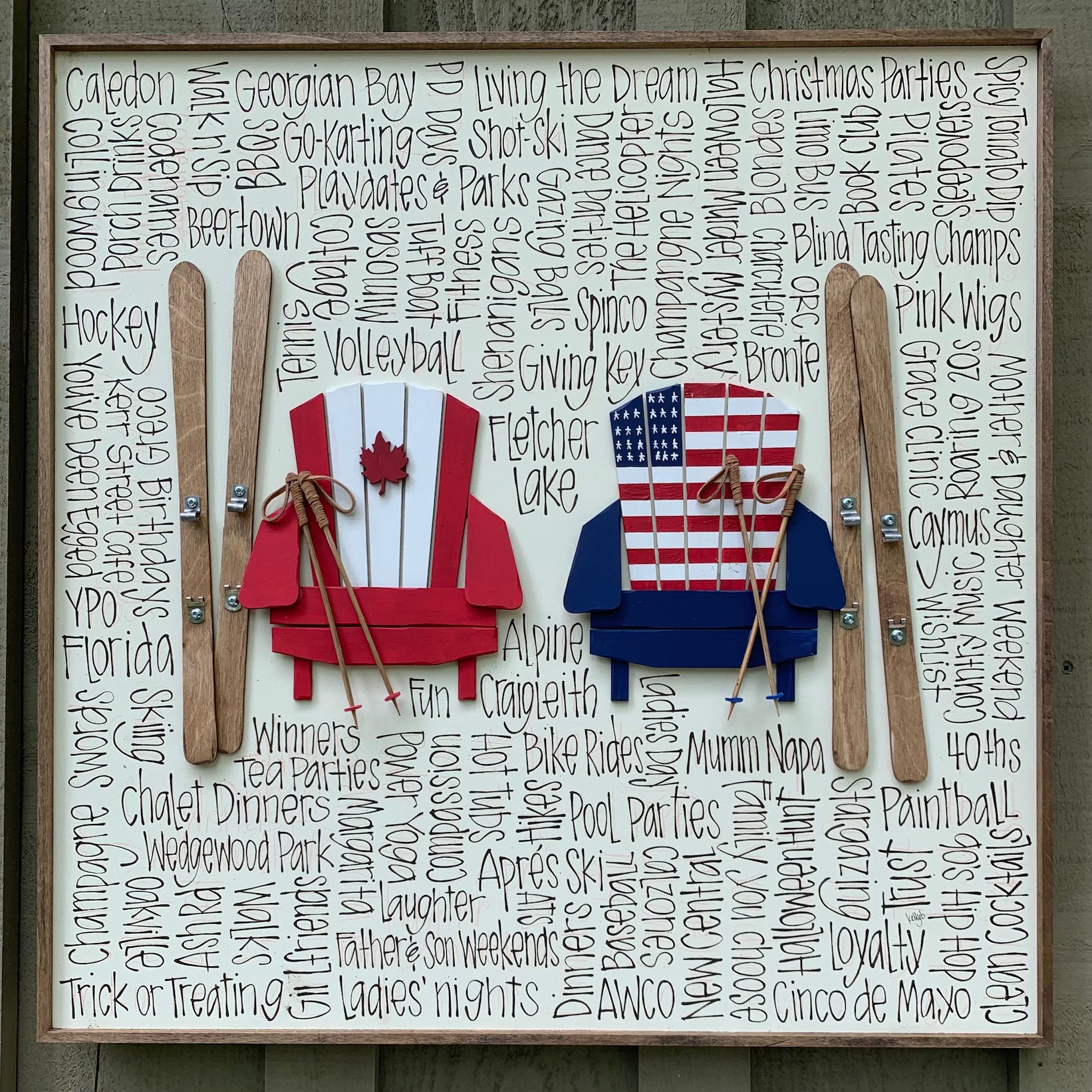 Sea to Ski - Flag Chairs 24x24