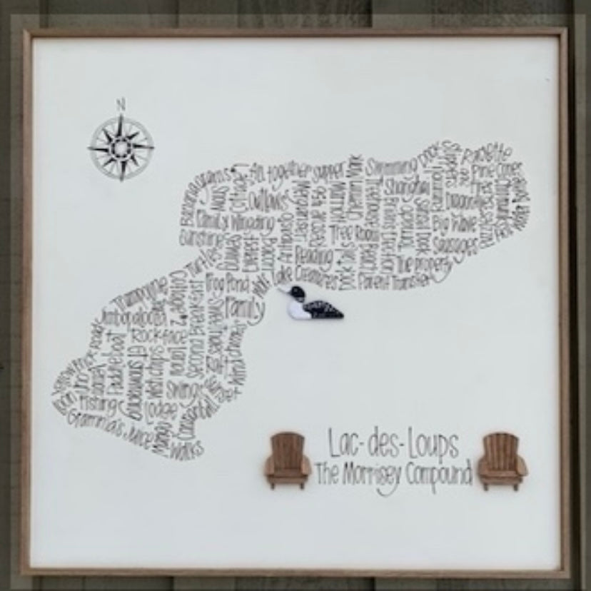 On Laketime - Big Word Map 24x24