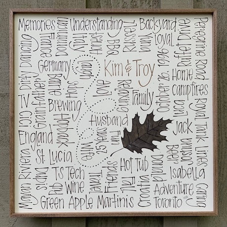 Sweet Falling Leaf 16x16