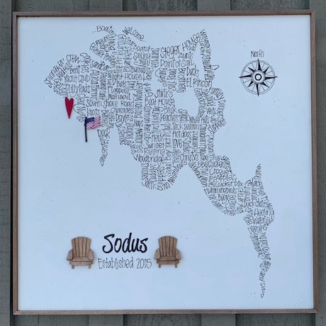 On Laketime - Big Word Map 24x24