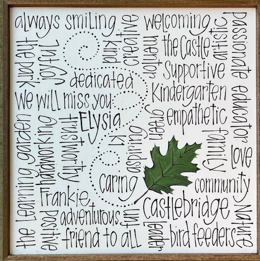 Sweet Falling Leaf 16x16