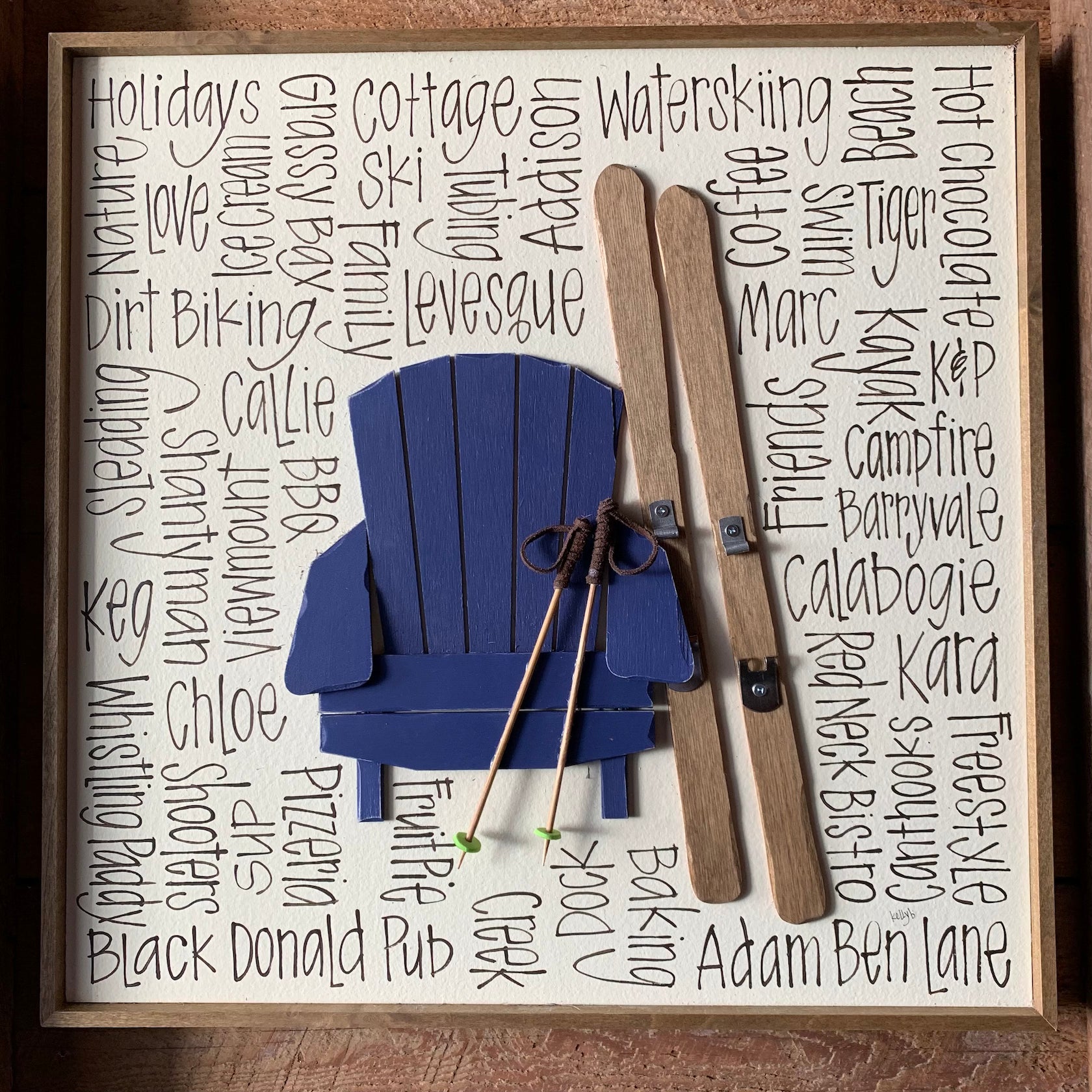 Simple Muskoka Chair Skier 16X16