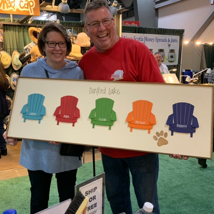 Naked Muskoka Chair Row 16x48