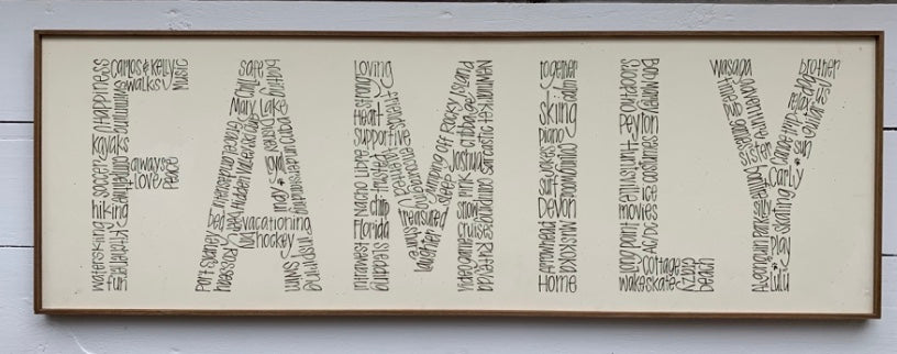Family 'Word' 16x30
