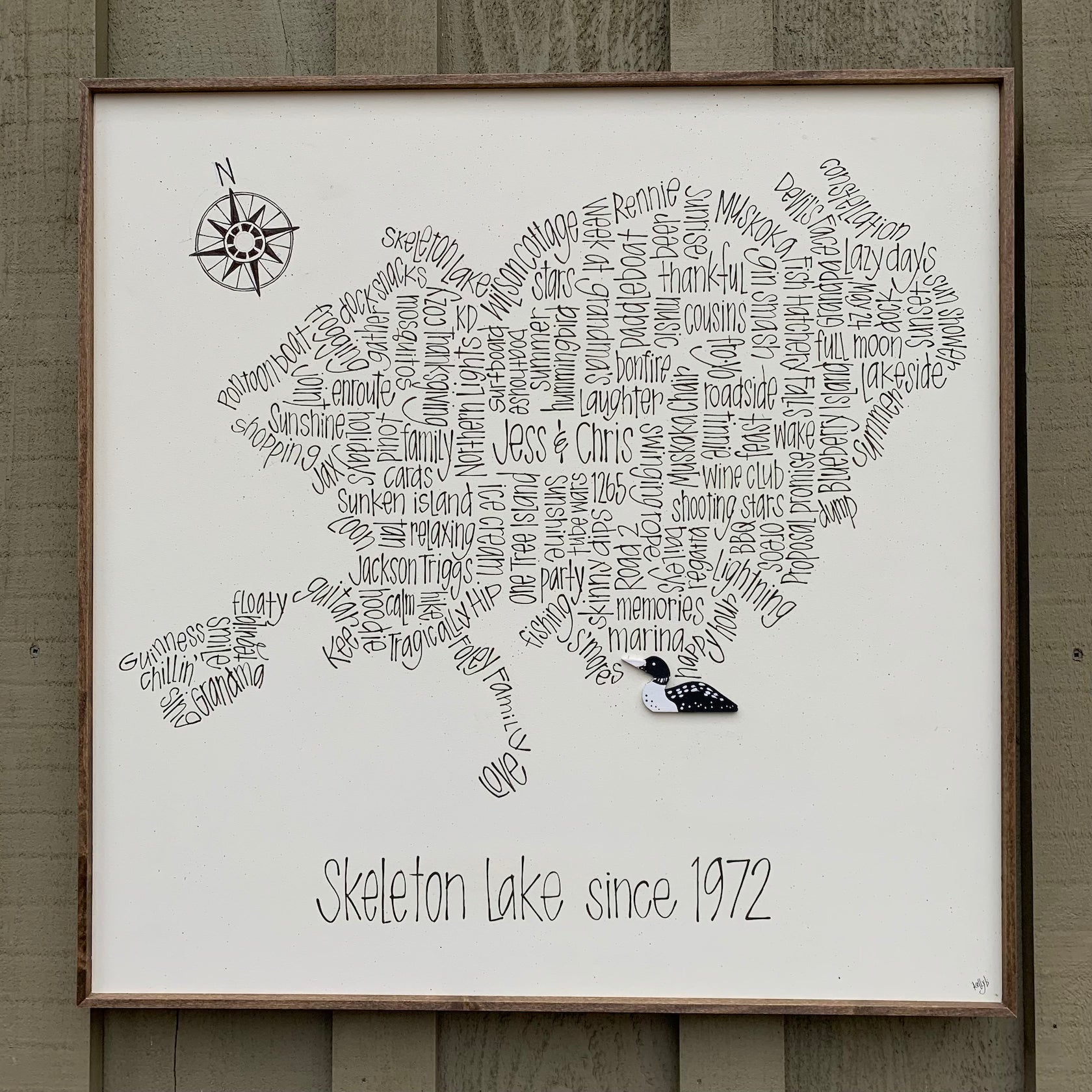 On Laketime - Big Word Map 24x24