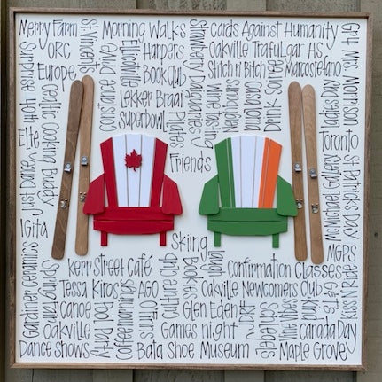 Sea to Ski - Flag Chairs 24x24