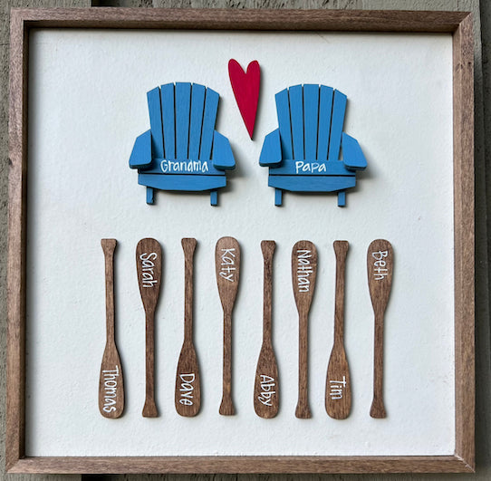 Mini Chairs & Wooden Paddles 10x10