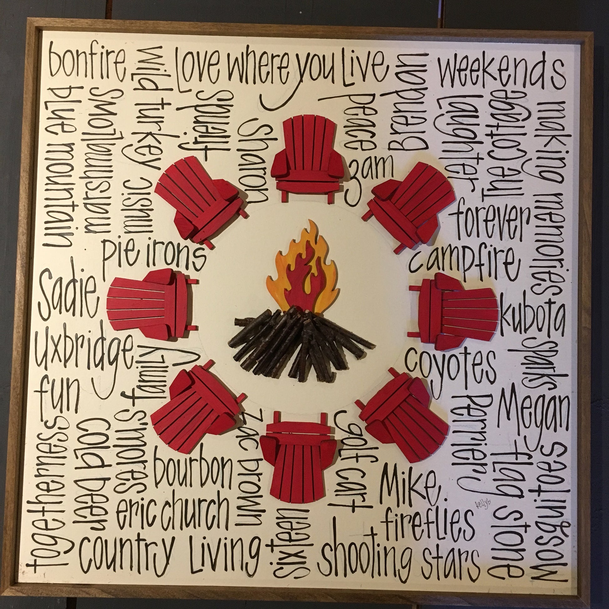 Little Circle Campfire 16x16