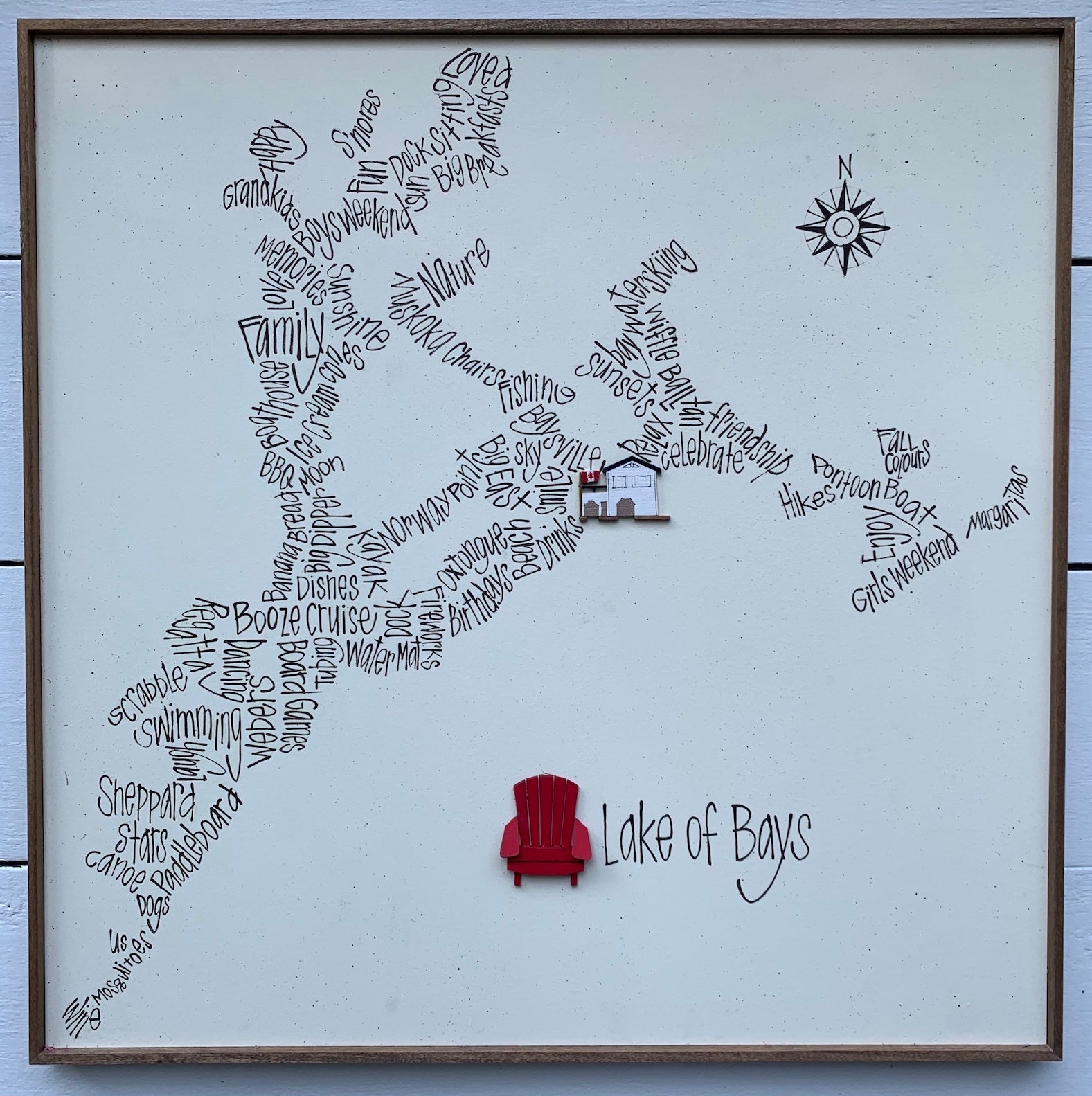 On Laketime - Big Word Map 24x24