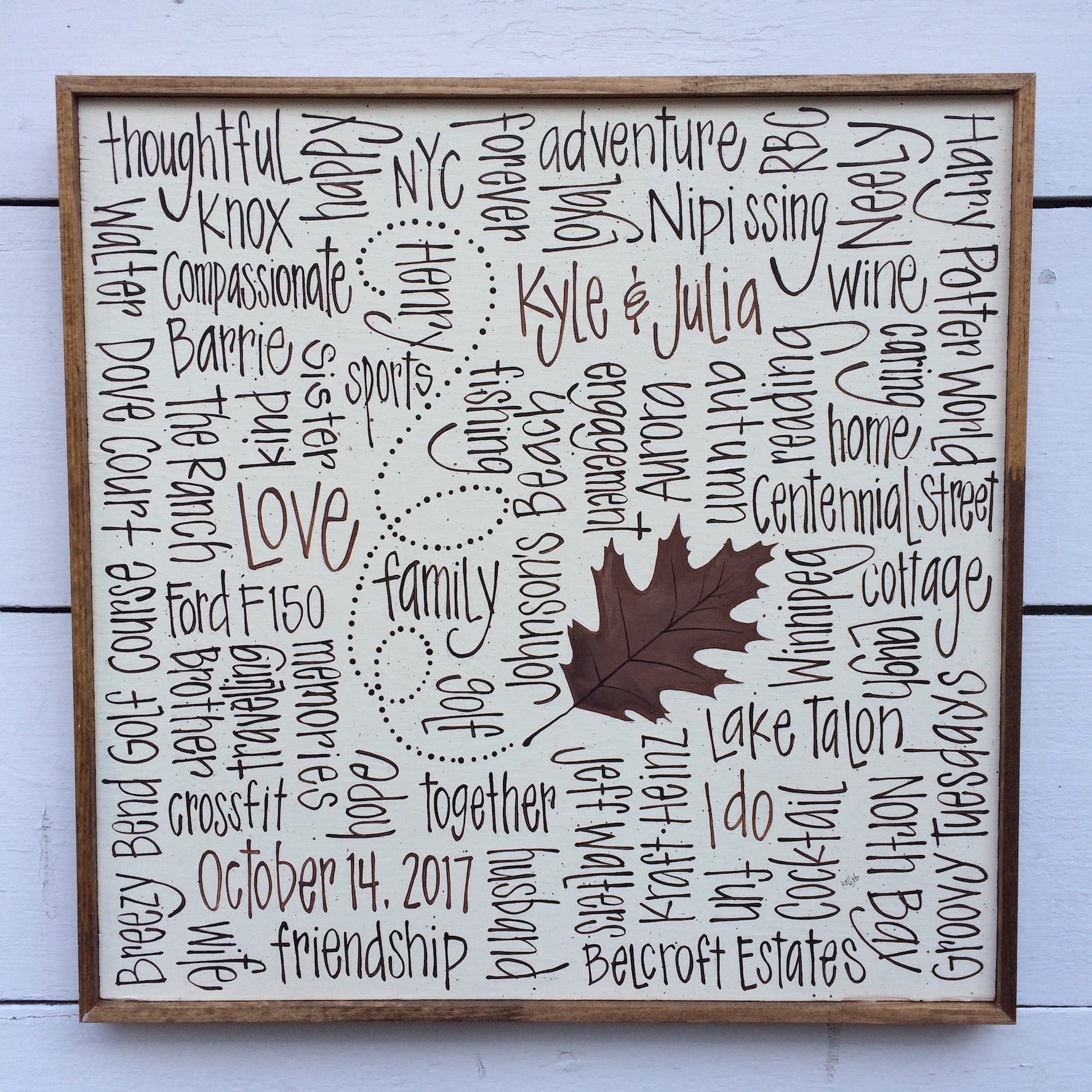 Sweet Falling Leaf 16x16