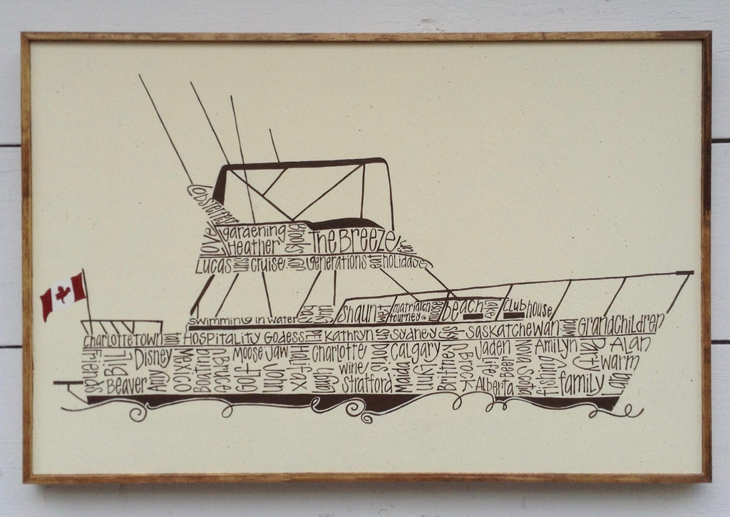 Boating your Way 16x24