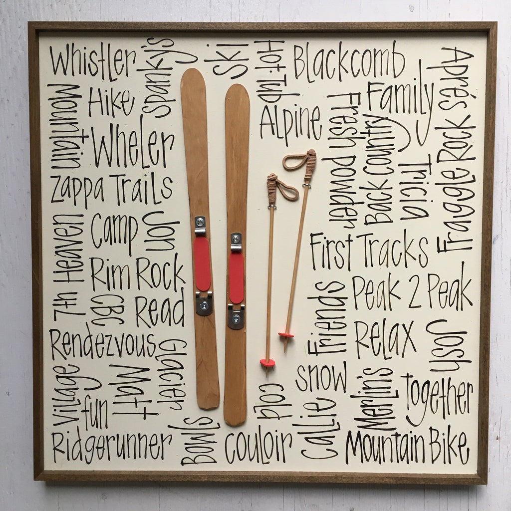 Sweet Ski Memory 16x16