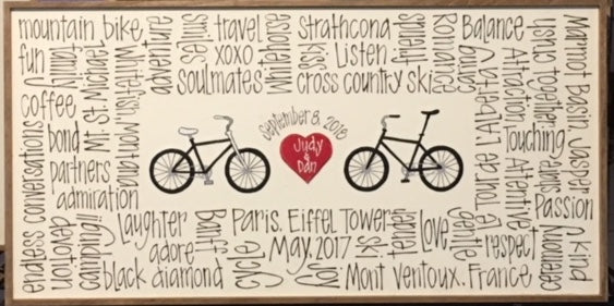 Biking Together 12x24