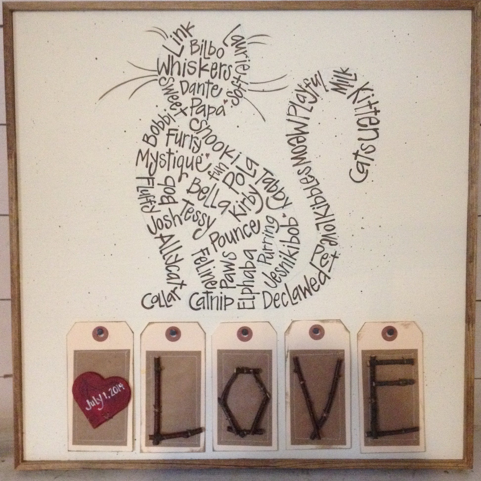 Sweet Cat Love 16x16