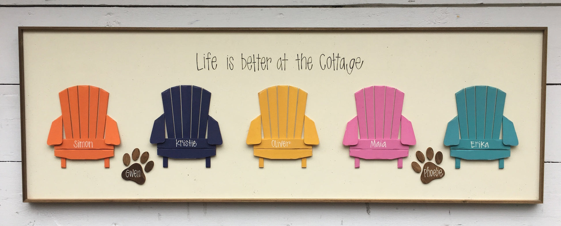 Naked Muskoka Chair Row 16x48