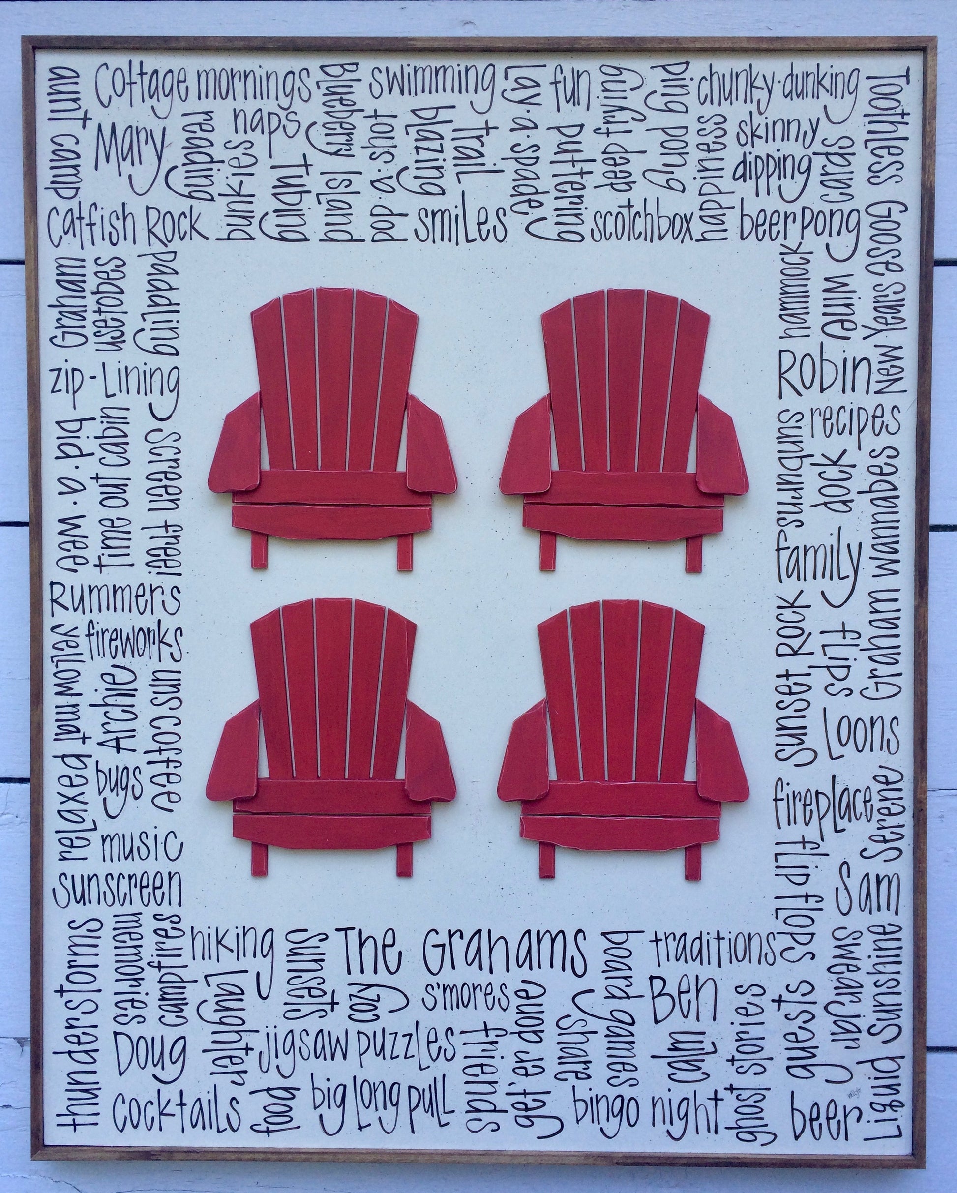 Chair Foursquare 24x30