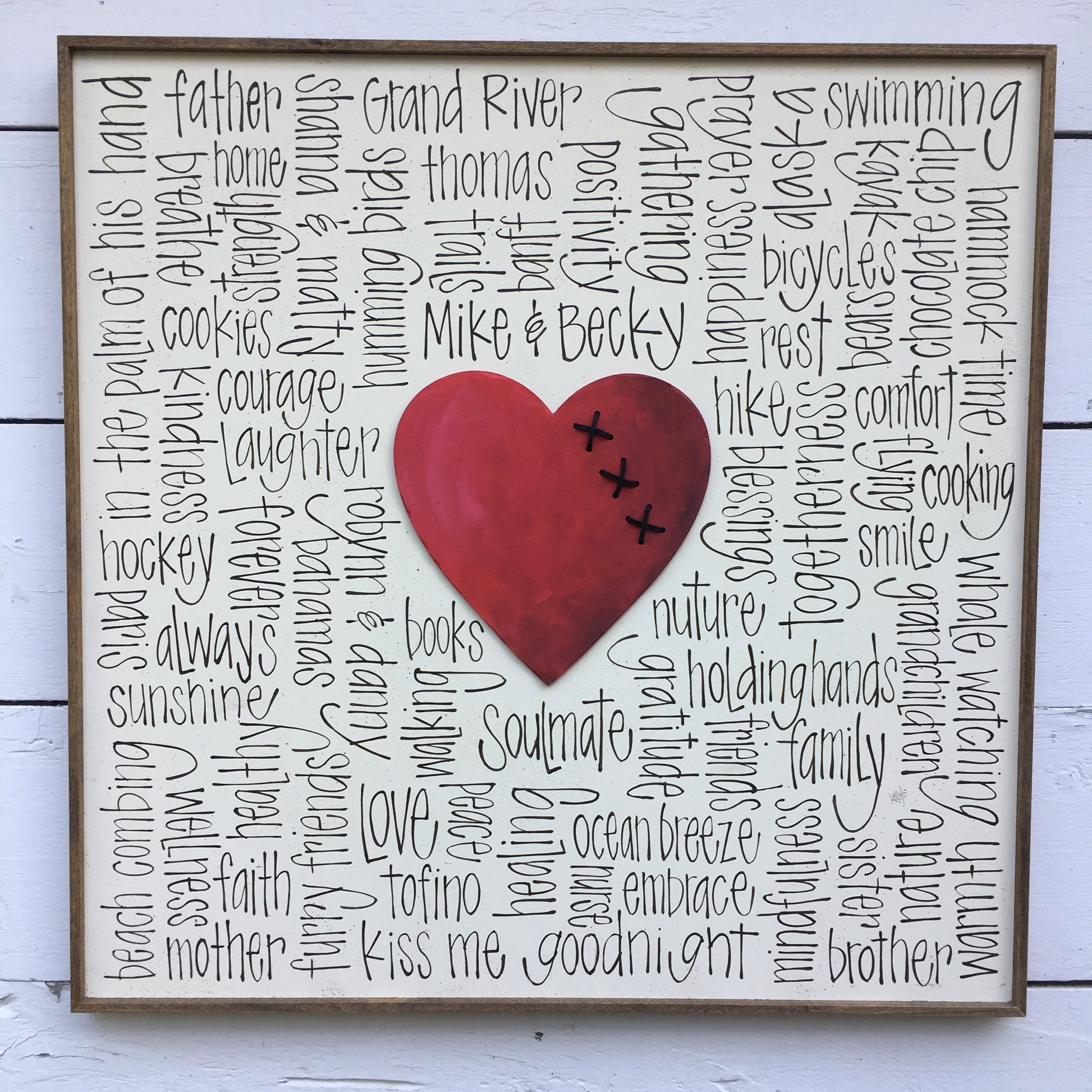 Big Cross Your Heart 24x24