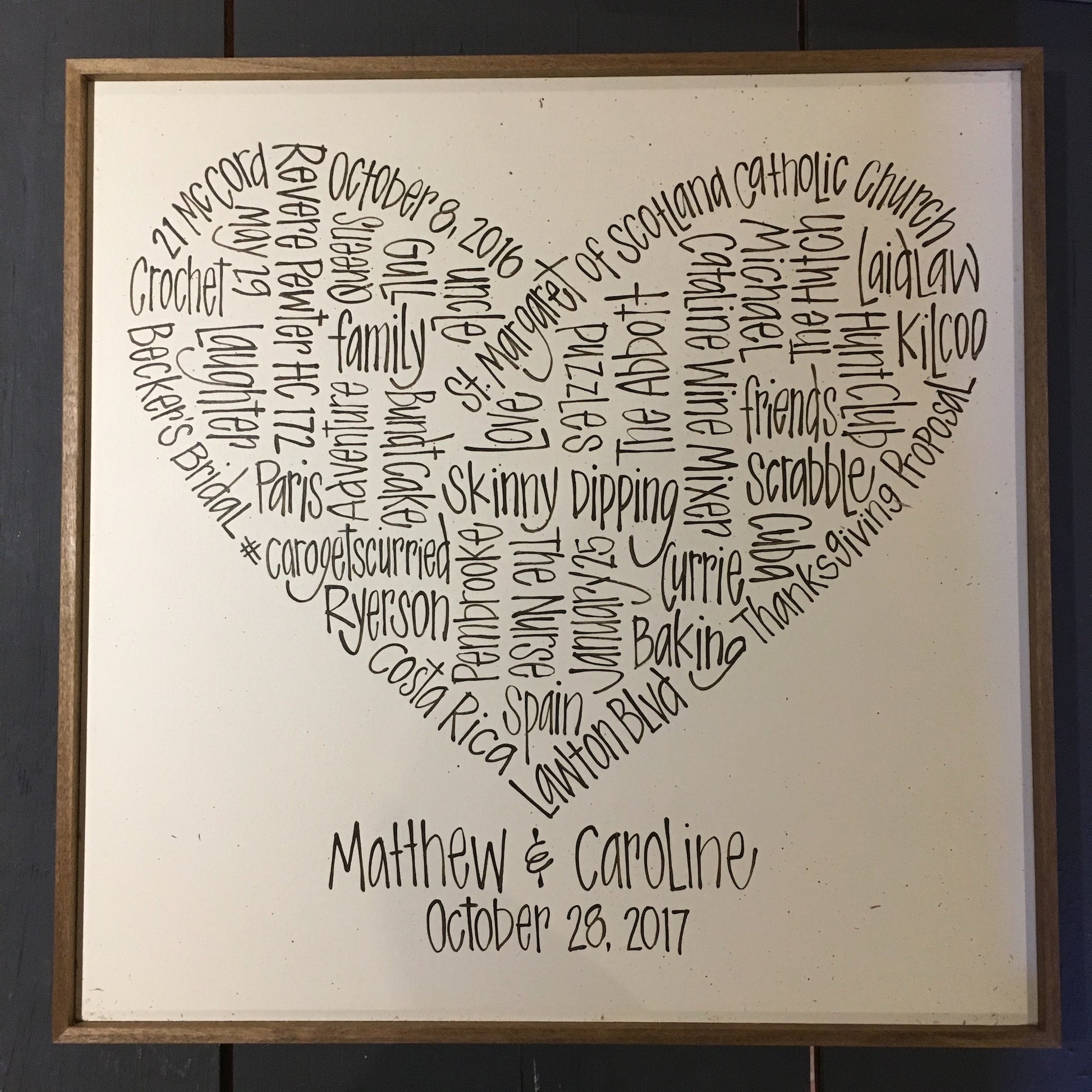 Sweet Couple's Heart 16x16