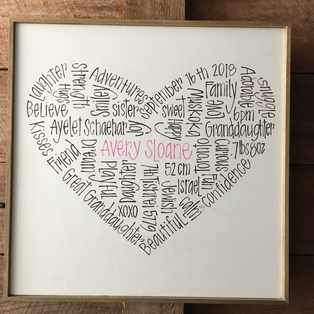 Sweet Couple's Heart 16x16