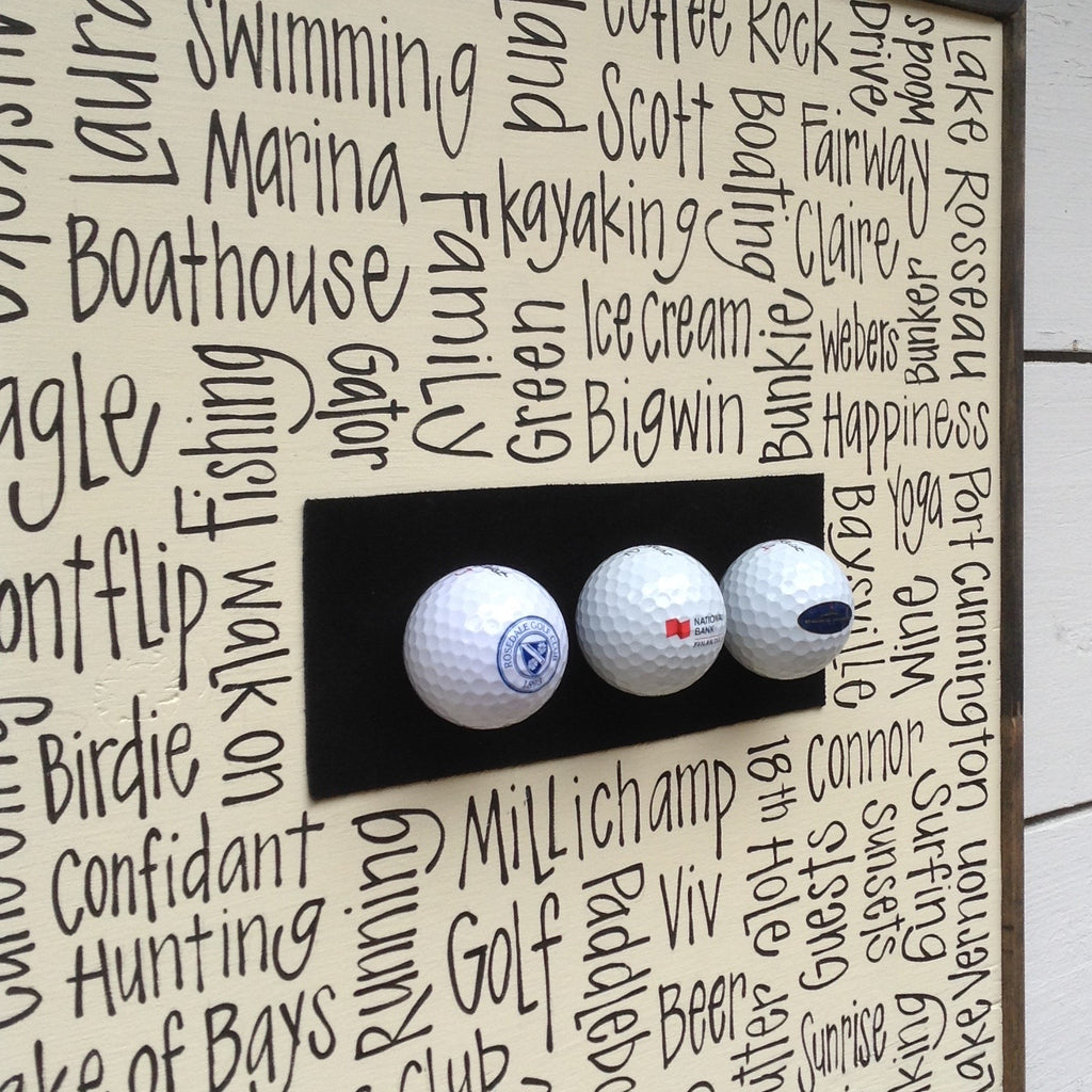Golf Ball Trio 16x16