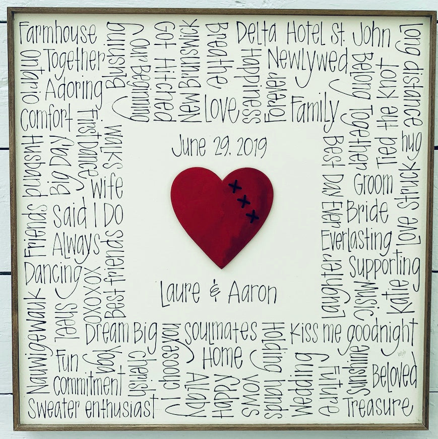 Big Cross Your Heart 24x24