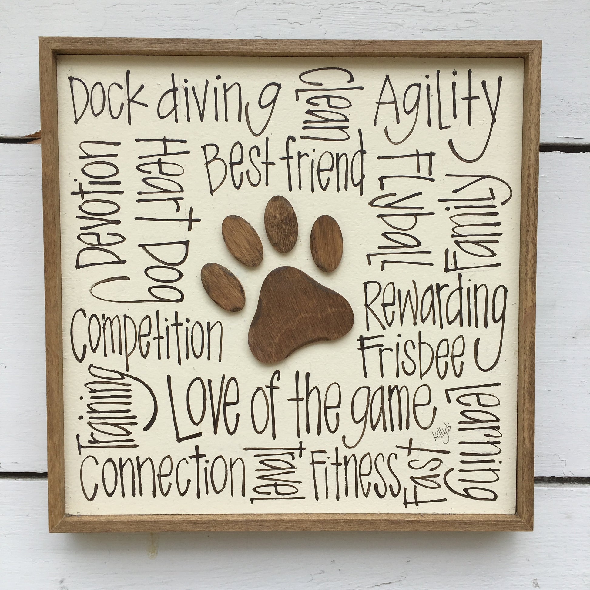 Paw Print 10x10