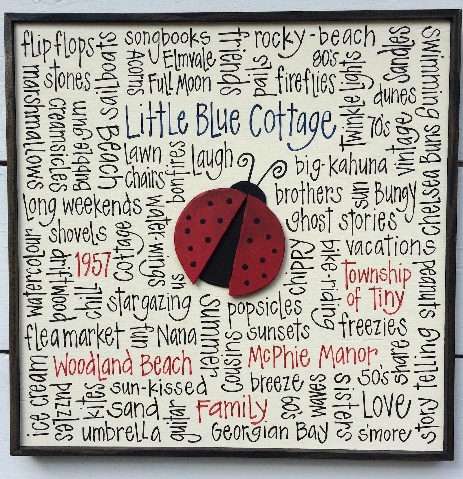 Sweet Little Ladybug 16x16