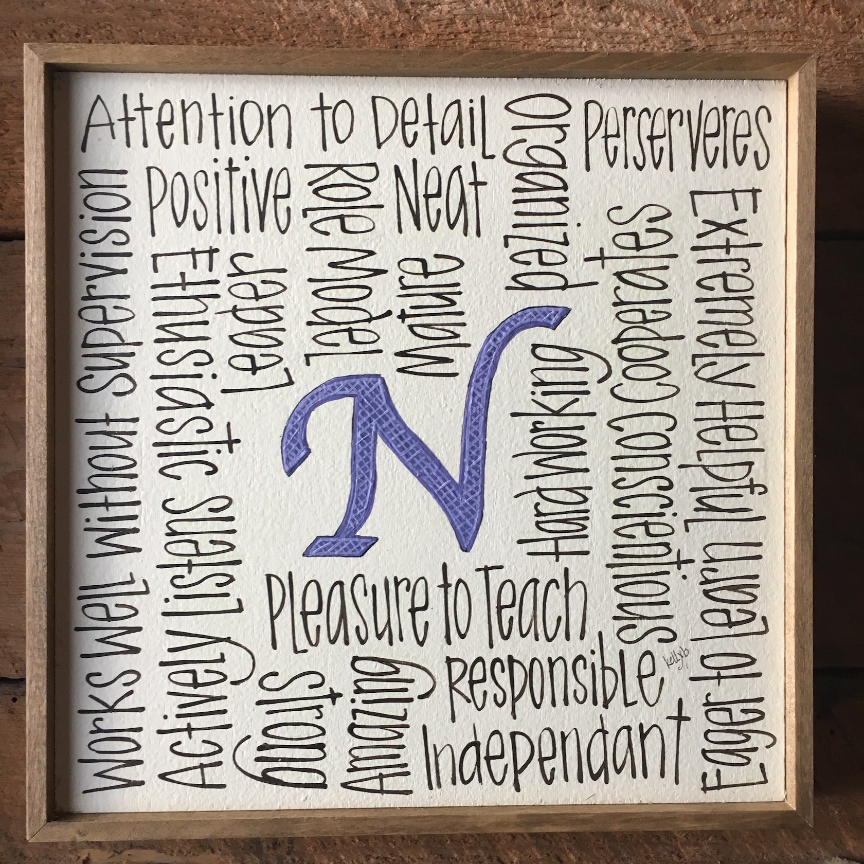 Name/Initial your Fun 10x10