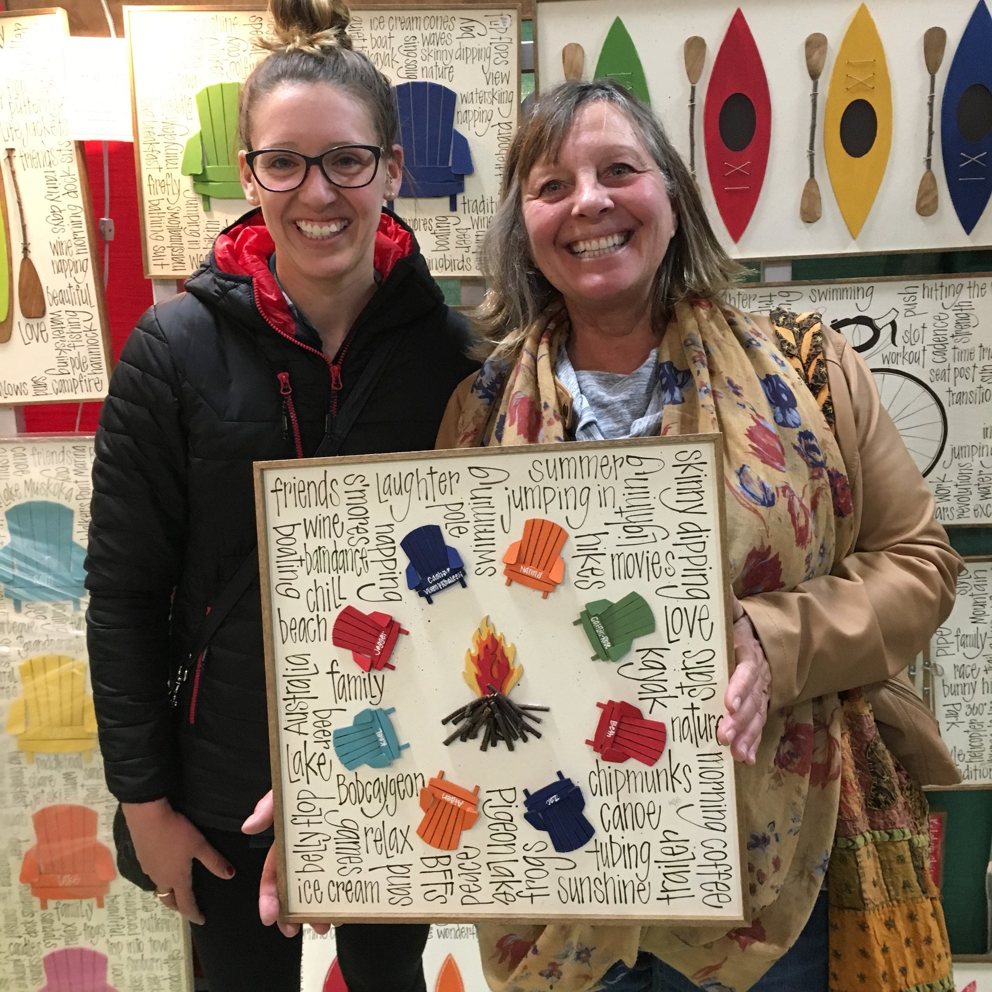 Little Circle Campfire 16x16