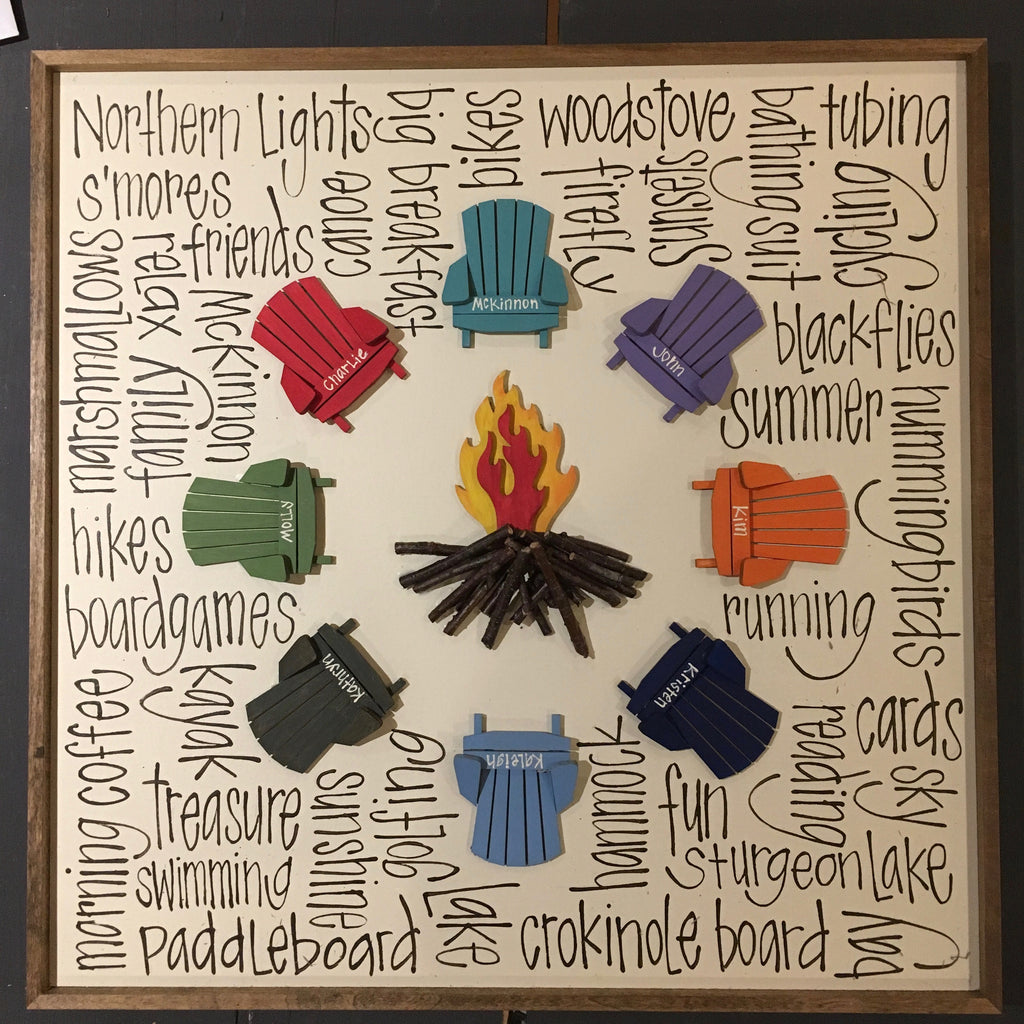 Little Circle Campfire 16x16